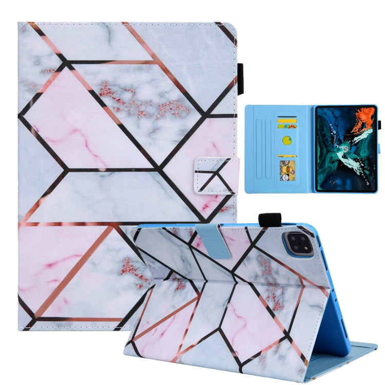 For iPad Pro 11 2024 Colored Drawing Leather Smart Tablet Case(Grid) - iPad Pro 11 2024 Cases by PMC TechLife | Online Shopping South Africa | PMC TechLife | Buy Now Pay Later Mobicred