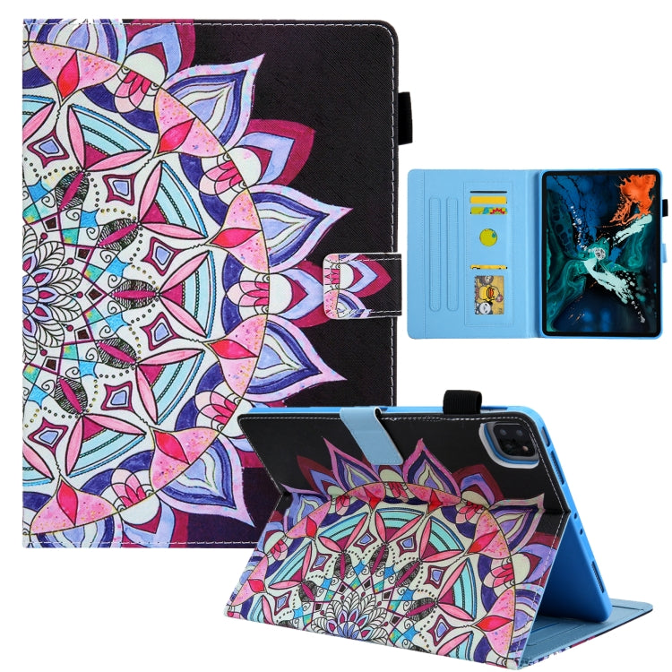 For iPad Pro 11 2024 Colored Drawing Leather Smart Tablet Case(National Flower) - iPad Pro 11 2024 Cases by PMC TechLife | Online Shopping South Africa | PMC TechLife | Buy Now Pay Later Mobicred
