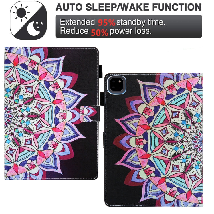 For iPad Pro 11 2024 Colored Drawing Leather Smart Tablet Case(National Flower) - iPad Pro 11 2024 Cases by PMC TechLife | Online Shopping South Africa | PMC TechLife | Buy Now Pay Later Mobicred