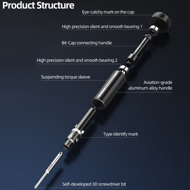 QianLi iWhale Special S2 Steel Magnetic Torque 3D Screwdriver, Model:B Tri-point 0.35 - Screwdriver by QIANLI | Online Shopping South Africa | PMC TechLife | Buy Now Pay Later Mobicred