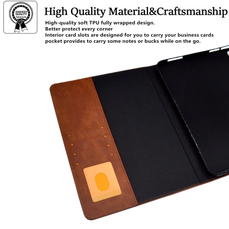 For iPad Pro 11 2024 Suede Cross Texture Magnetic Clasp Leather Smart Tablet Case(Brown) - iPad Pro 11 2024 Cases by PMC TechLife | Online Shopping South Africa | PMC TechLife | Buy Now Pay Later Mobicred