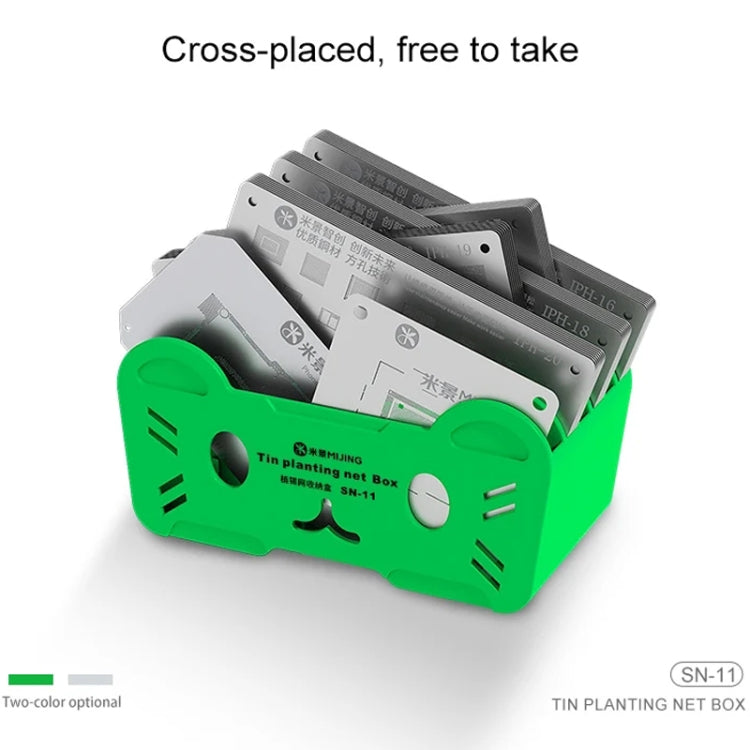Mijing SN-11 Reballing Stencil Storage Box(Silver) - free shipping - PMC TechLife - Order now!