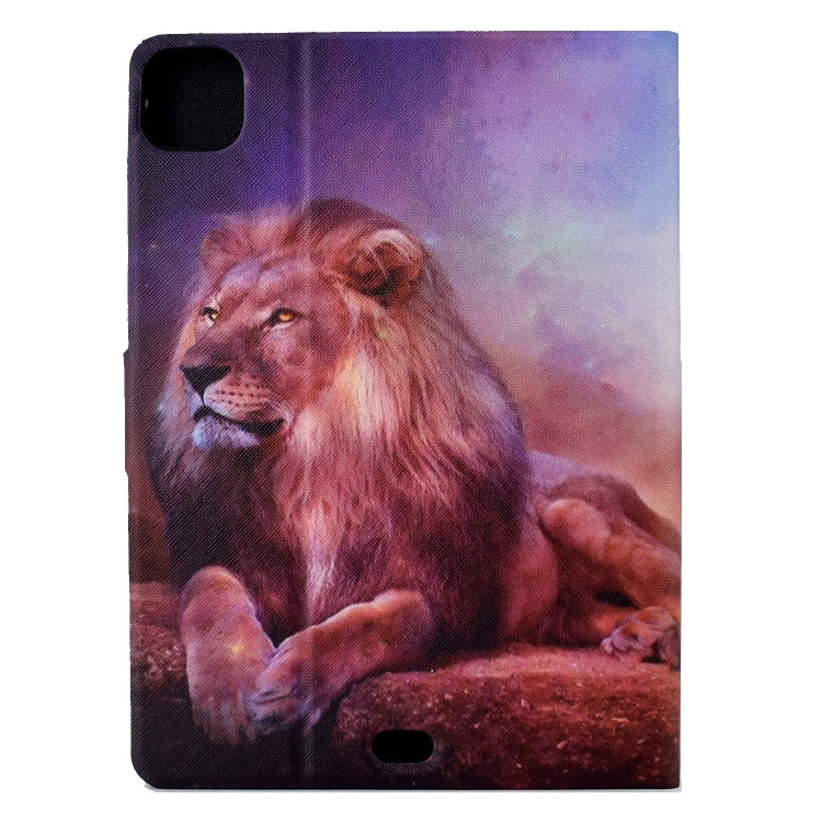 For iPad Pro 11 2024 Voltage Colored Drawing Smart Leather Tablet Case(Lion) - iPad Pro 11 2024 Cases by PMC Jewellery | Online Shopping South Africa | PMC Jewellery | Buy Now Pay Later Mobicred