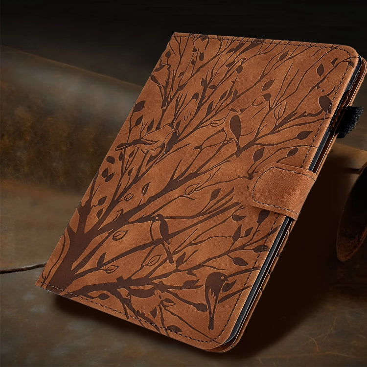 For iPad Pro 11 2024 Fortune Tree Embossed Leather Smart Tablet Case(Brown) - iPad Pro 11 2024 Cases by PMC Jewellery | Online Shopping South Africa | PMC Jewellery | Buy Now Pay Later Mobicred