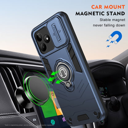 For Realme C53 / C51 / Narzo N53 Camshield Ring Holder Phone Case(Royal Blue) - Realme Cases by PMC Jewellery | Online Shopping South Africa | PMC Jewellery | Buy Now Pay Later Mobicred