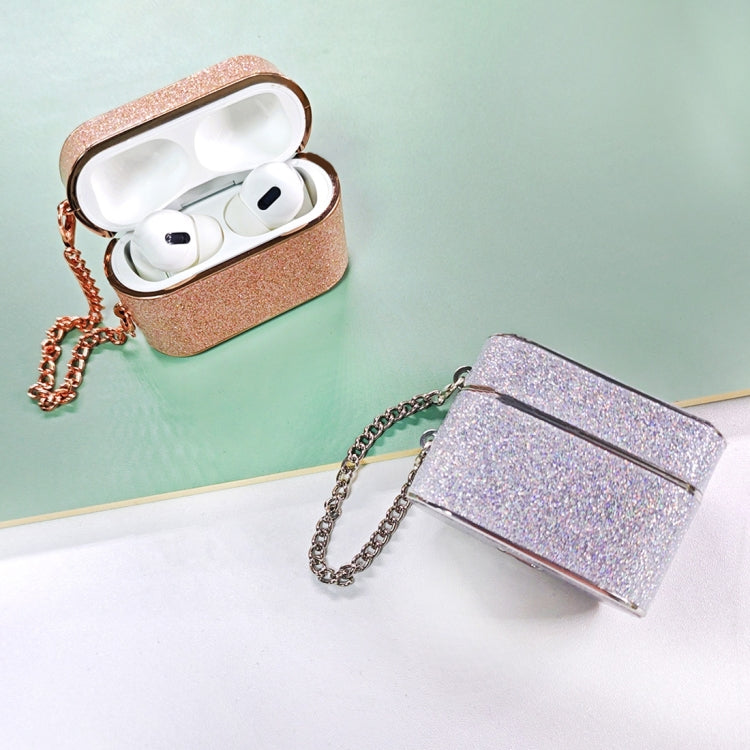 For AirPods Pro 2 Cylindrical Glitter Leather Texture Bluetooth Earphone Protective Case(Gold) - For AirPods Pro 2 by PMC Jewellery | Online Shopping South Africa | PMC Jewellery | Buy Now Pay Later Mobicred
