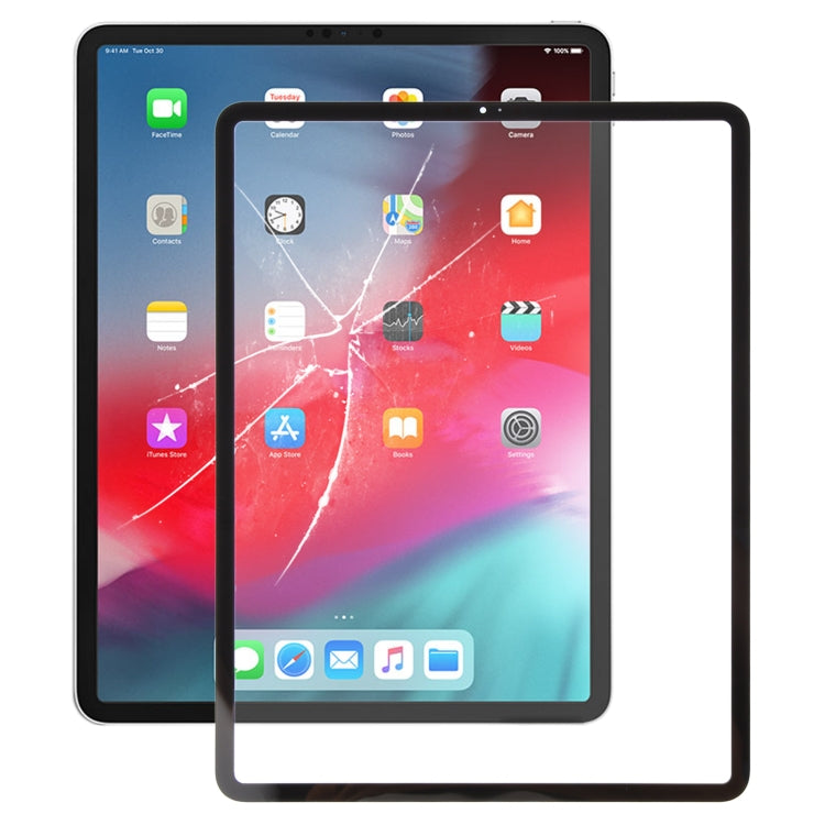 For iPad Pro 12.9 2018 2020 Front Screen Outer Glass Lens with OCA Optically Clear Adhesive(Black) - 12.9 inch by PMC Jewellery | Online Shopping South Africa | PMC Jewellery | Buy Now Pay Later Mobicred