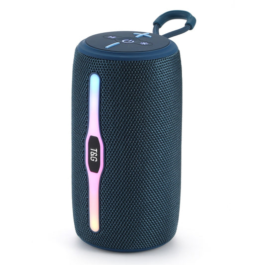 T&G TG675 Music Pulse Wireless Bluetooth Speaker with LED Light(Blue) - Desktop Speaker by T&G | Online Shopping South Africa | PMC Jewellery | Buy Now Pay Later Mobicred