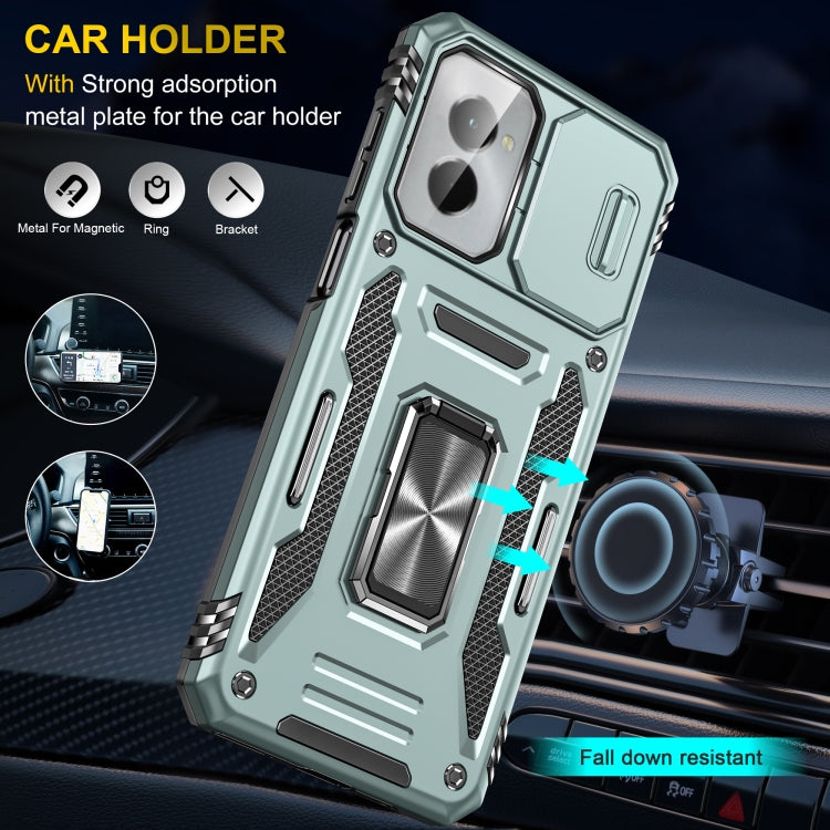 For Motorola Moto G Play 5G 2024 Armor PC + TPU Camera Shield Phone Case(Alpine Green) - Motorola Cases by PMC Jewellery | Online Shopping South Africa | PMC Jewellery | Buy Now Pay Later Mobicred