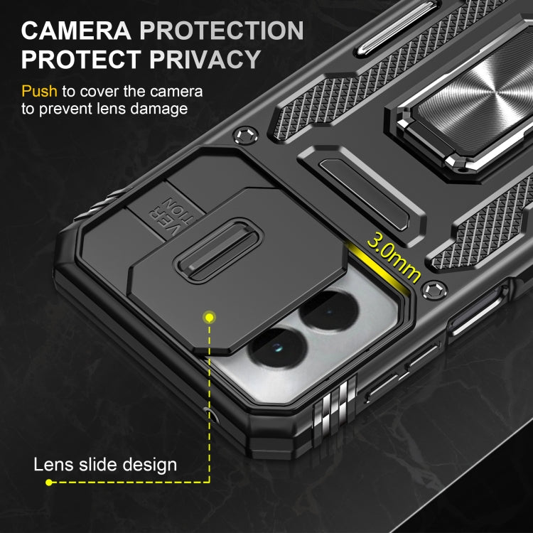For Motorola Moto G Stylus 5G 2024 Armor PC + TPU Camera Shield Phone Case(Black) - free shipping - PMC Jewellery - Order now!