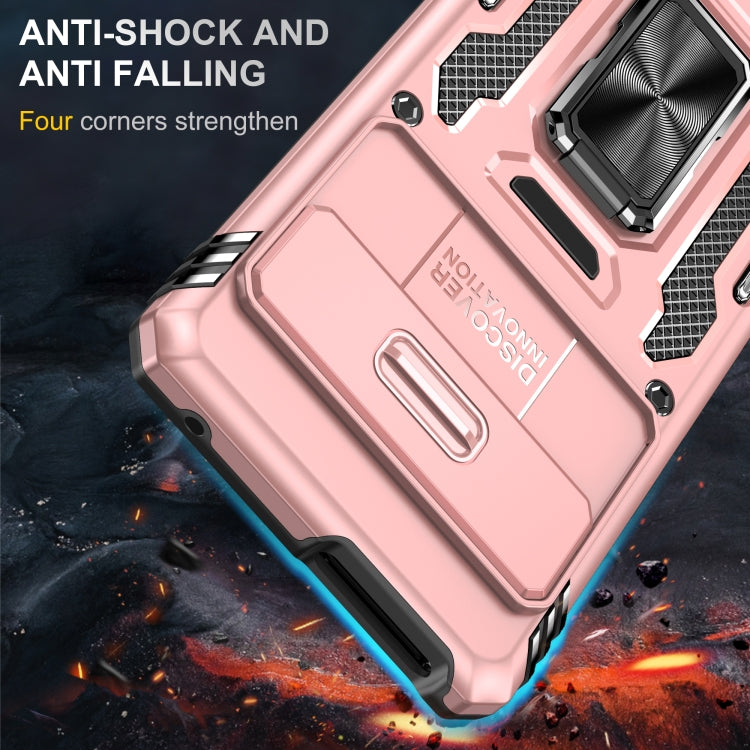 For Google Pixel 9/9 Pro Armor PC + TPU Camera Shield Phone Case(Rose Gold) - Google Cases by PMC TechLife | Online Shopping South Africa | PMC TechLife | Buy Now Pay Later Mobicred