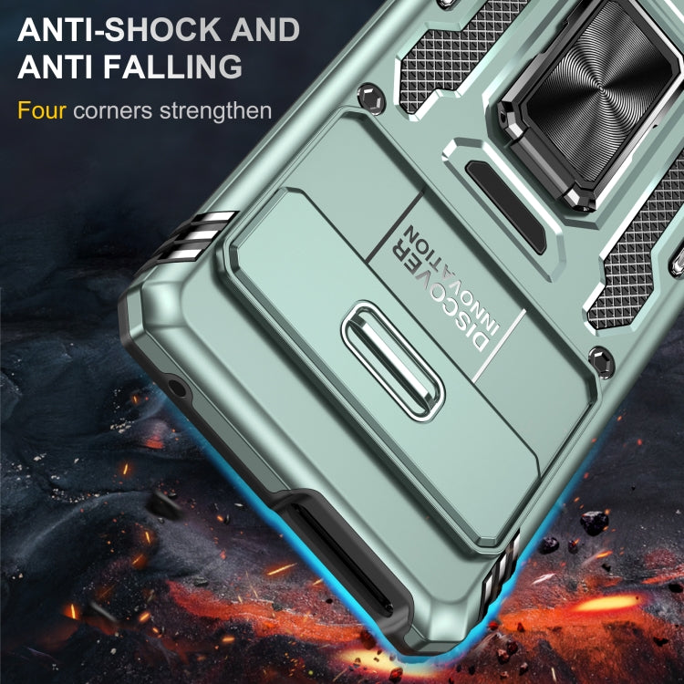 For Google Pixel 9 Pro XL 6.8 Armor PC + TPU Camera Shield Phone Case(Alpine Green) - Google Cases by PMC TechLife | Online Shopping South Africa | PMC TechLife | Buy Now Pay Later Mobicred