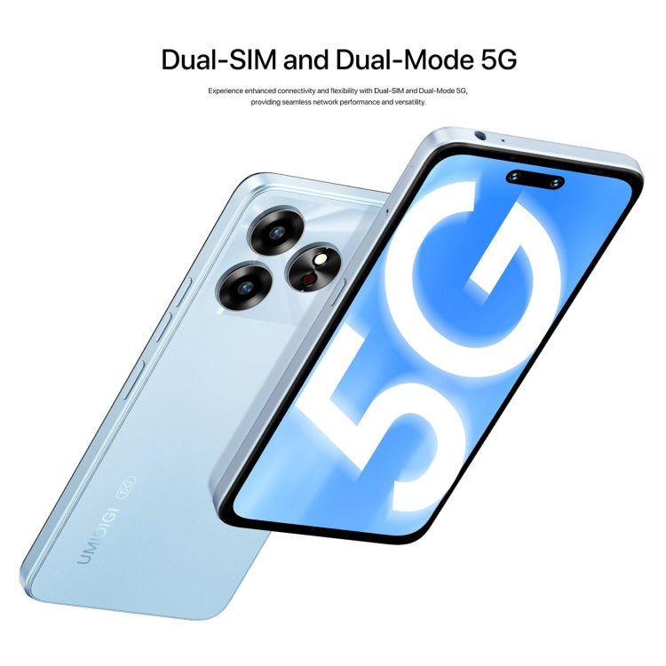 [HK Warehouse] UMIDIGI G6 5G, 6GB+128GB, Face ID Identification, 6.6 inch UMIDIGI OS Dimensity 6100+ 5G Octa Core, Network: 5G(Ice Blue) - UMIDIGI by UMIDIGI | Online Shopping South Africa | PMC Jewellery | Buy Now Pay Later Mobicred