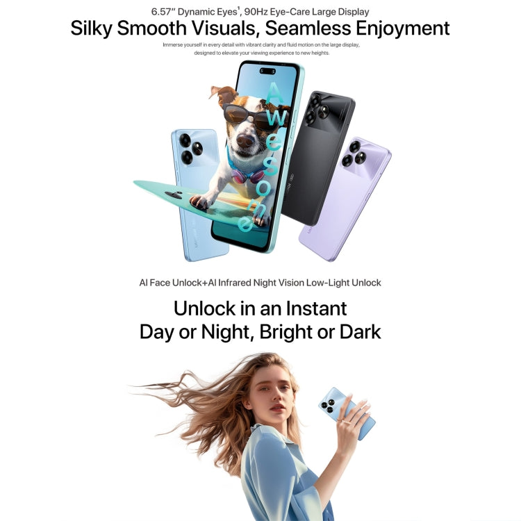 [HK Warehouse] UMIDIGI G6 5G, 6GB+128GB, Face ID Identification, 6.6 inch UMIDIGI OS Dimensity 6100+ 5G Octa Core, Network: 5G(Ice Blue) - UMIDIGI by UMIDIGI | Online Shopping South Africa | PMC Jewellery | Buy Now Pay Later Mobicred