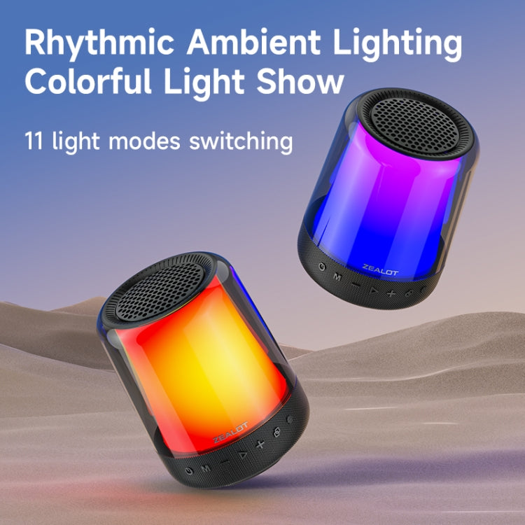 Zealot S66M RGB Rhythmic Light Karaoke Wireless Speaker, Style:Single Mic(Black) - free shipping - PMC Jewellery - Order now!