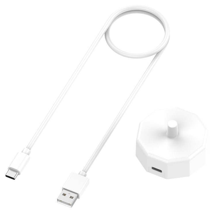 For Braun Oral B Electric Toothbrush Charging Base, Specification: Type-C Plug(White) - Toothbrushes by PMC TechLife | Online Shopping South Africa | PMC TechLife | Buy Now Pay Later Mobicred