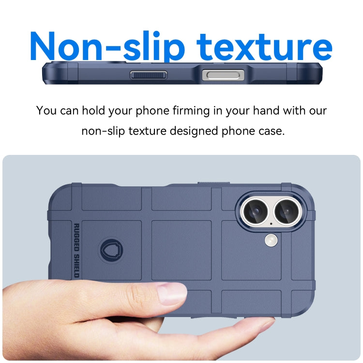 For iPhone 16 Plus Full Coverage Shockproof TPU Phone Case(Blue) - iPhone 16 Plus Cases by PMC TechLife | Online Shopping South Africa | PMC TechLife | Buy Now Pay Later Mobicred