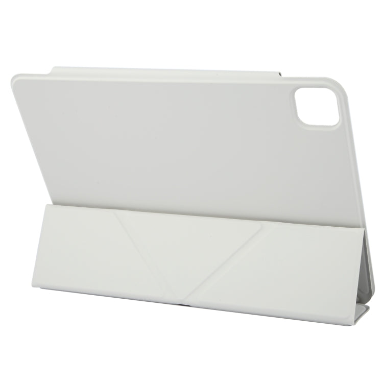 For iPad Pro 13 2024 Y-Shape Double-sided Clip Magnetic Smart Tablet Case(Light Grey) - iPad Pro 13 2024 Cases by PMC Jewellery | Online Shopping South Africa | PMC Jewellery | Buy Now Pay Later Mobicred