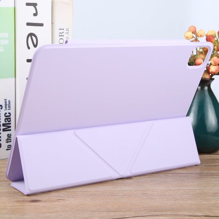 For iPad Air 13 2025 / 2024 Y-Shape Double-sided Clip Magnetic Smart Tablet Case(Purple) - iPad Air 13 2025 / 2024 Cases by PMC TechLife | Online Shopping South Africa | PMC TechLife | Buy Now Pay Later Mobicred