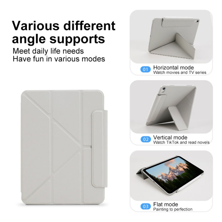 For iPad Pro 13 2024 Y-Shape Double-sided Clip Magnetic Smart Tablet Case(Purple) - iPad Pro 13 2024 Cases by PMC TechLife | Online Shopping South Africa | PMC TechLife | Buy Now Pay Later Mobicred