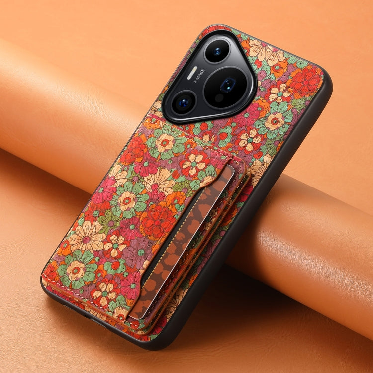 For Huawei Pura 70 Pro Card Slot Holder Phone Case(Summer Red) - Huawei Cases by PMC Jewellery | Online Shopping South Africa | PMC Jewellery | Buy Now Pay Later Mobicred
