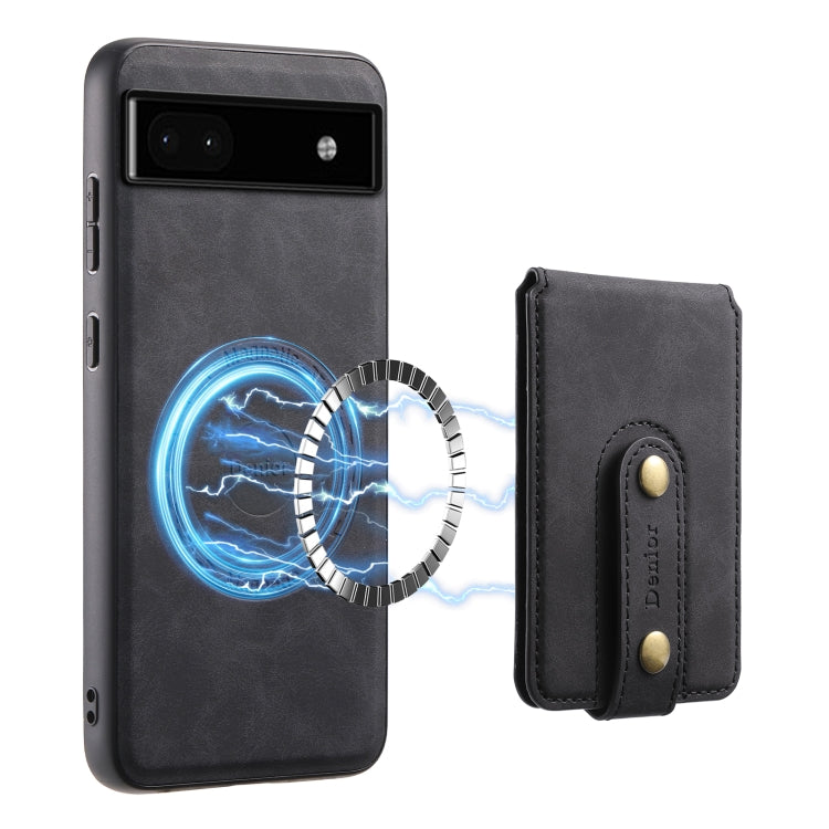 For Google Pixel 6a Denior D14 NK Retro Pattern MagSafe Magnetic Card Holder Leather Phone Case(Black) - free shipping - PMC TechLife - Order now!