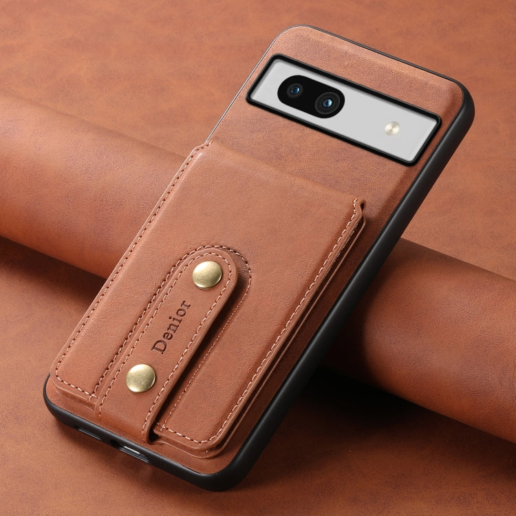 For Google Pixel 7a Denior D14 NK Retro Pattern MagSafe Magnetic Card Holder Leather Phone Case(Brown) - free shipping - PMC TechLife - Order now!
