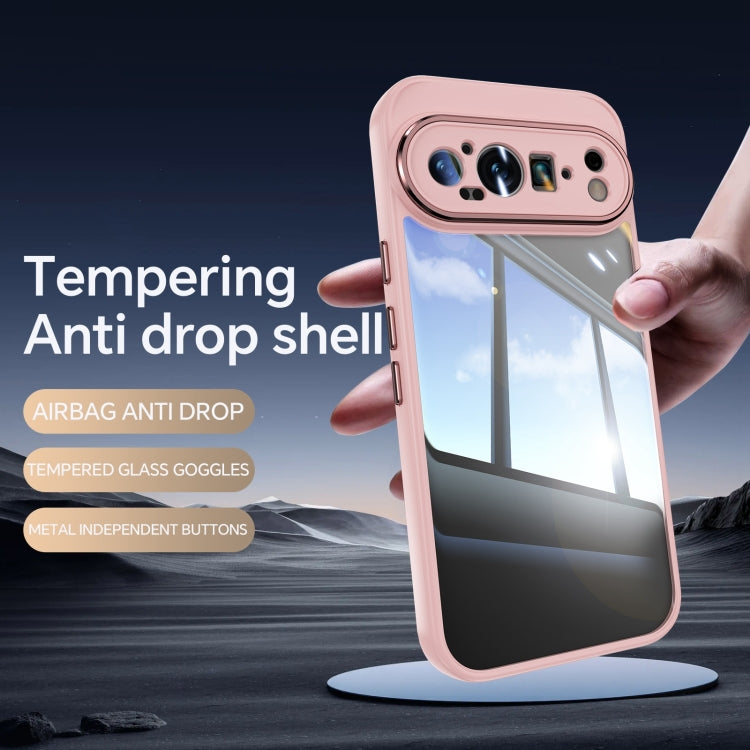 For Google Pixel 9 Acrylic Hybrid TPU Armor Shockproof Phone Case(Pink) - Google Cases by PMC TechLife | Online Shopping South Africa | PMC TechLife | Buy Now Pay Later Mobicred