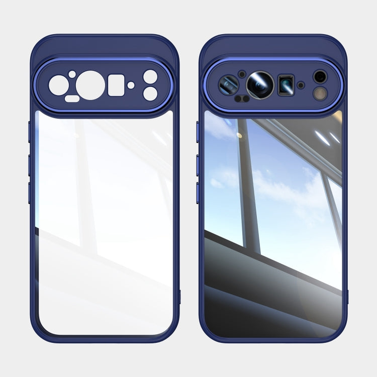 For Google Pixel 9 / 9 Pro Acrylic Hybrid TPU Armor Shockproof Phone Case(Blue) - Google Cases by PMC TechLife | Online Shopping South Africa | PMC TechLife | Buy Now Pay Later Mobicred