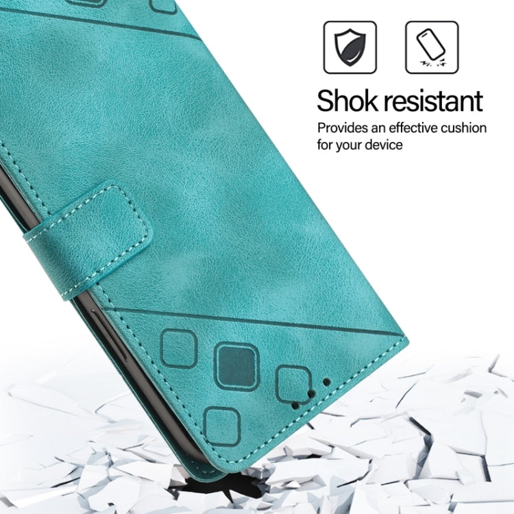 For Tecno Spark Go 2024 / Spark 20C Skin Feel Embossed Leather Phone Case(Green) - Tecno Cases by PMC Jewellery | Online Shopping South Africa | PMC Jewellery | Buy Now Pay Later Mobicred