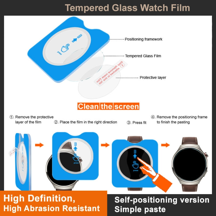 For Garmin Forerunner 165 IMAK Tempered Glass Watch Protective Film Self-contained Positioning Version - free shipping - PMc TechLife - Order now!