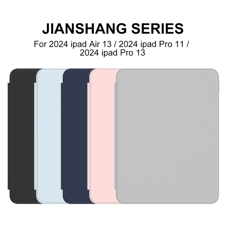 For iPad Pro 13 2024 Mutural Jianshang Series Smart Leather Tablet Case(Pink) - free shipping - PMC TechLife - Order now!