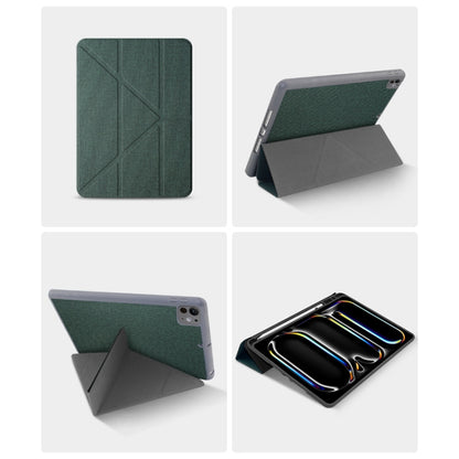 For iPad Pro 13 2024 Mutural Multi-fold Smart Leather Tablet Case(Blue) - iPad Pro 13 2024 Cases by Mutural | Online Shopping South Africa | PMC Jewellery | Buy Now Pay Later Mobicred