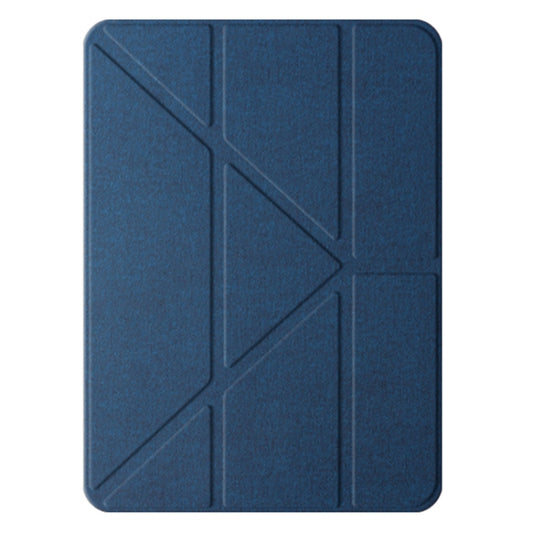 For iPad Air 11 2024 / Air 2022 10.9 Mutural Multi-fold Smart Leather Tablet Case(Blue) - iPad Air 11 2024 Cases by Mutural | Online Shopping South Africa | PMC Jewellery | Buy Now Pay Later Mobicred