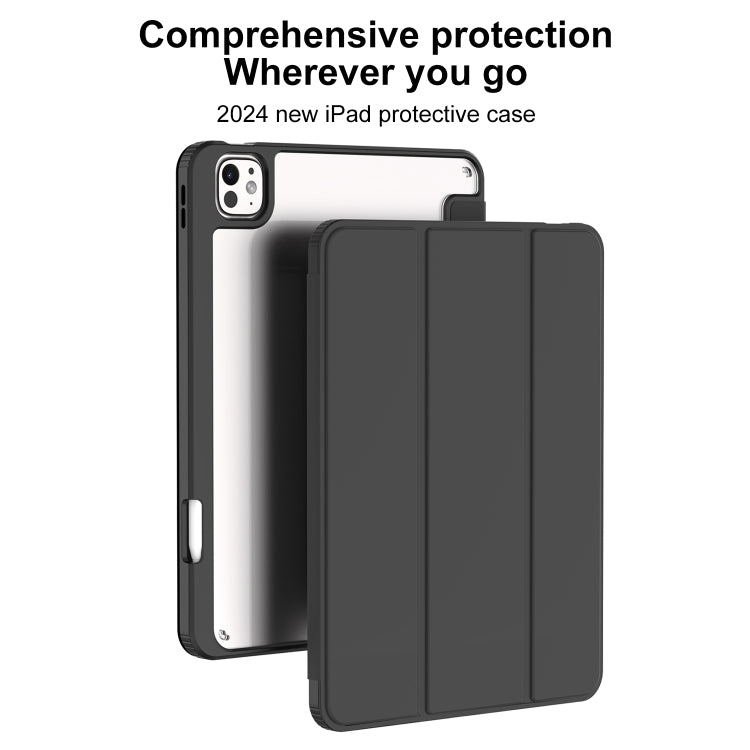 For iPad Air 11 2025 / 2024 Mutural Pinyue Series Smart Leather Tablet Case(Grey) - iPad Air 11 2025 / 2024 Cases by Mutural | Online Shopping South Africa | PMC TechLife | Buy Now Pay Later Mobicred