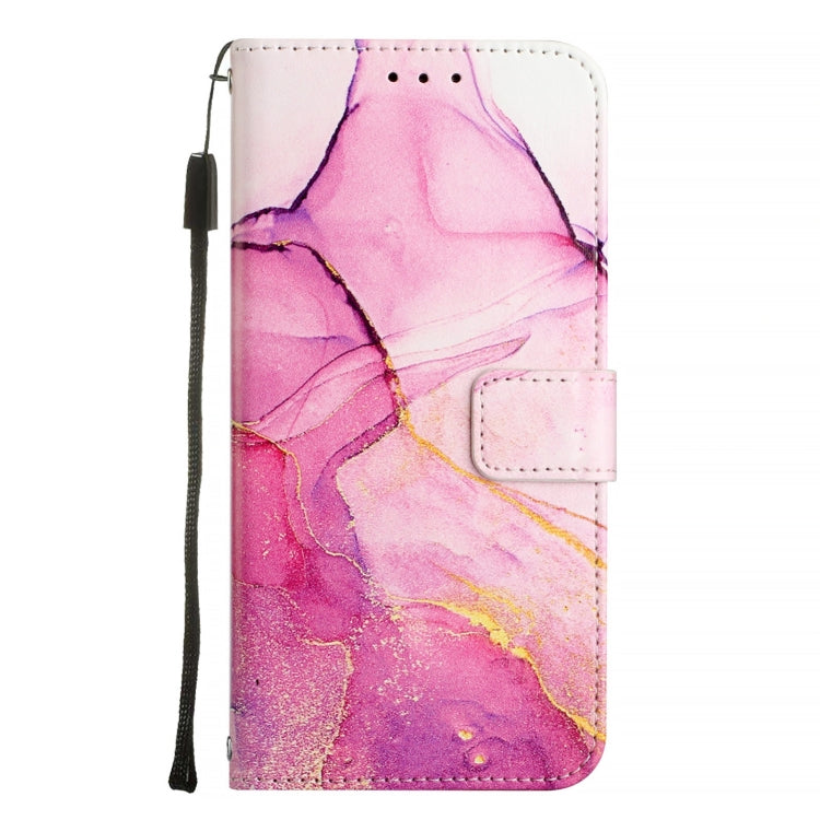 For Google Pixel 9 Pro XL PT003 Marble Pattern Flip Leather Phone Case(Pink Purple Gold) - Google Cases by PMC TechLife | Online Shopping South Africa | PMC TechLife | Buy Now Pay Later Mobicred