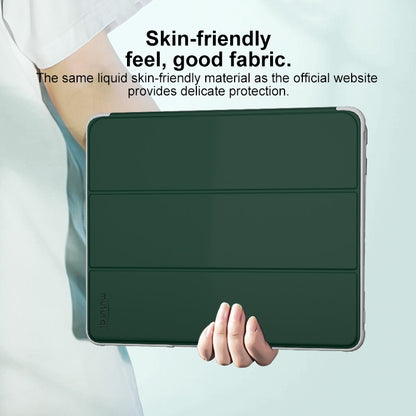 For iPad Air 11 2024 Mutural PC Hybrid TPU Leather Smart Tablet Case(Dark Green) - iPad Air 11 2024 Cases by Mutural | Online Shopping South Africa | PMC Jewellery | Buy Now Pay Later Mobicred