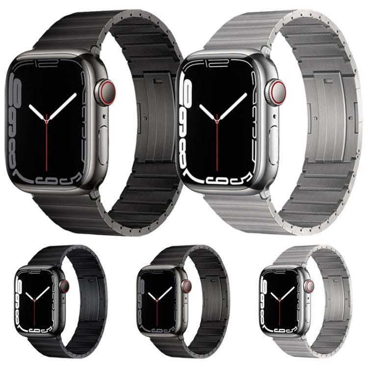For Apple Watch 42mm PG60 Single Bead Bamboo Joint Titanium Metal Watch Band(Silver) - free shipping - PMC TechLife - Order now!