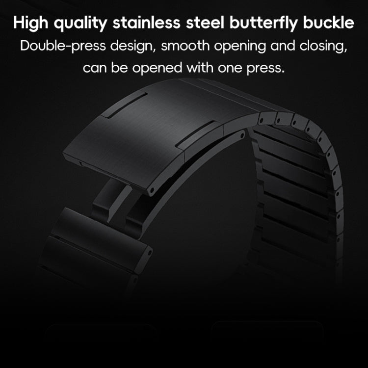 For Apple Watch Series 7 41mm PG60 Single Bead Bamboo Joint Titanium Metal Watch Band(Silver) - free shipping - PMC TechLife - Order now!