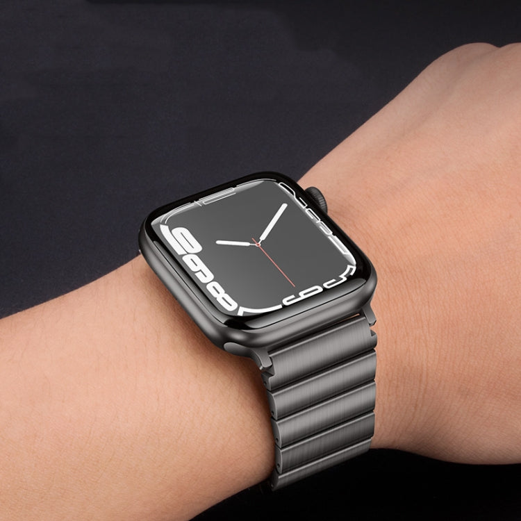 For Apple Watch 42mm PG60 Single Bead Bamboo Joint Titanium Metal Watch Band(Silver) - free shipping - PMC TechLife - Order now!