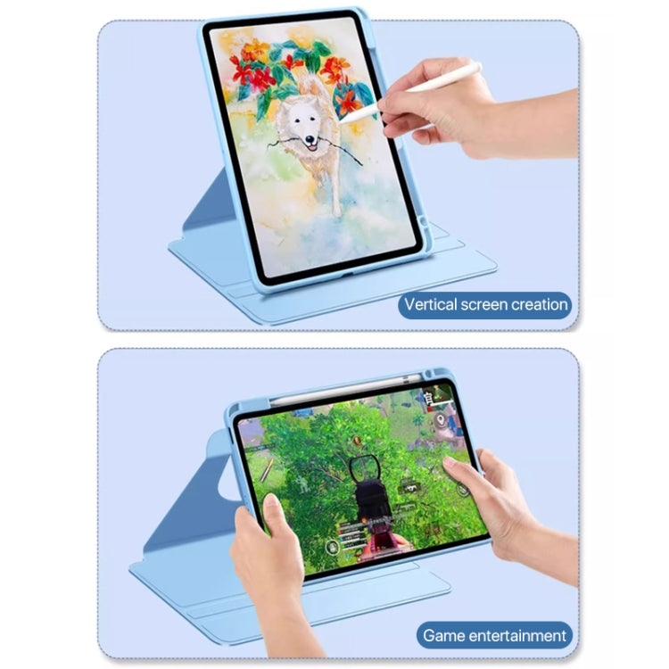 For iPad Air 11 2025 / 2024 Magnetic Split Leather Smart Tablet Case with Pen Slot(White) - iPad Air 11 2025 / 2024 Cases by PMC TechLife | Online Shopping South Africa | PMC TechLife | Buy Now Pay Later Mobicred