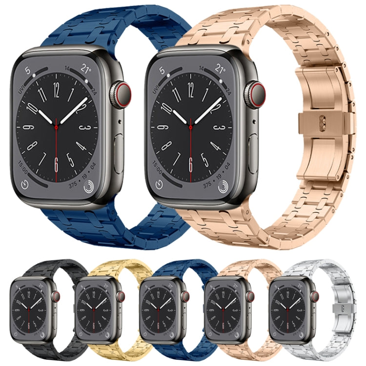 For Apple Watch SE 40mm PG94 Dual-link Modified Stainless Steel Watch Band(Silver) - free shipping - PMC TechLife - Order now!