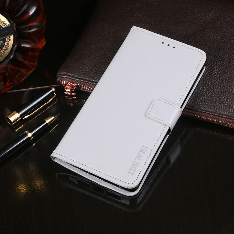 For Oukitel C19 idewei Crazy Horse Texture Horizontal Flip Leather Case with Holder & Card Slots & Wallet(White) - free shipping - PMC Jewellery - Order now!
