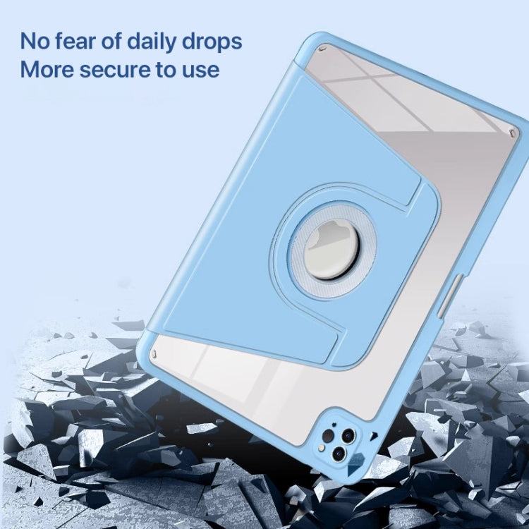 For iPad Air 13 2024 Magnetic Split Leather Smart Tablet Case with Pen Slot(Sky Blue) - iPad Air 13 2024 Cases by PMC TechLife | Online Shopping South Africa | PMC TechLife | Buy Now Pay Later Mobicred