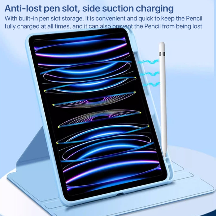 For iPad Pro 13 2024 Magnetic Split Leather Smart Tablet Case with Pen Slot(Sky Blue) - iPad Pro 13 2024 Cases by PMC TechLife | Online Shopping South Africa | PMC TechLife | Buy Now Pay Later Mobicred