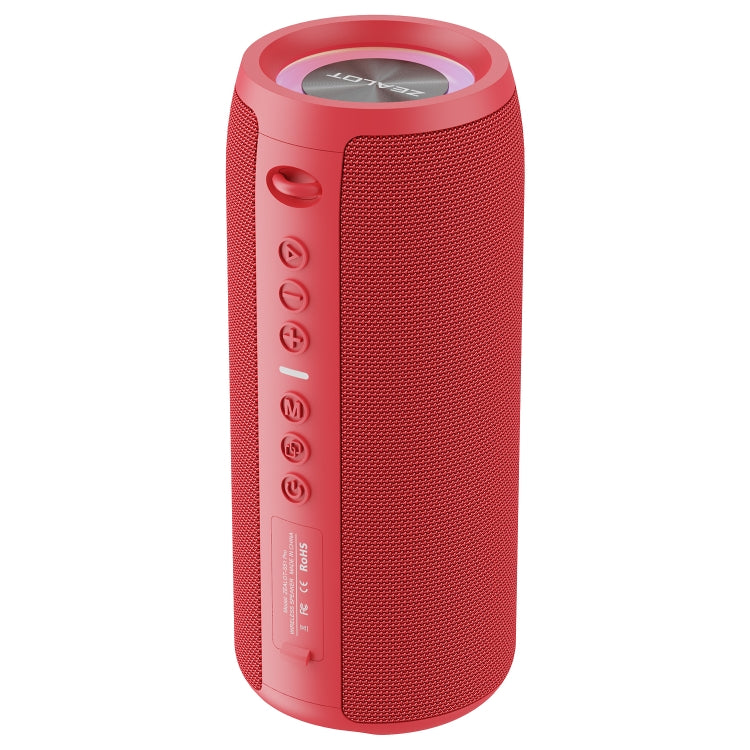 Zealot S51 Pro Shocking Bass Bluetooth Speaker with Colorful Light(Red) - Desktop Speaker by ZEALOT | Online Shopping South Africa | PMC Jewellery | Buy Now Pay Later Mobicred