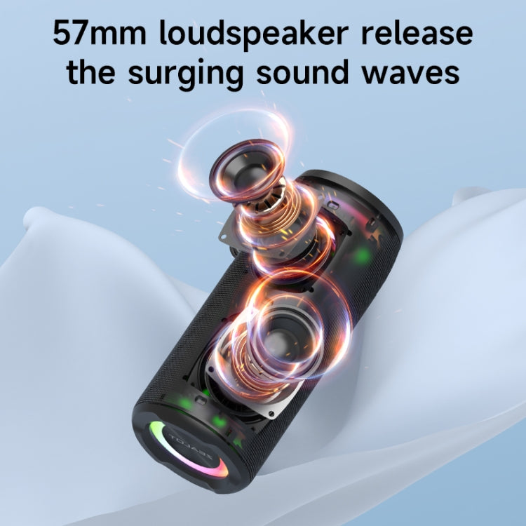 Zealot S51 Pro Shocking Bass Bluetooth Speaker with Colorful Light(Blue) - free shipping - PMC Jewellery - Order now!