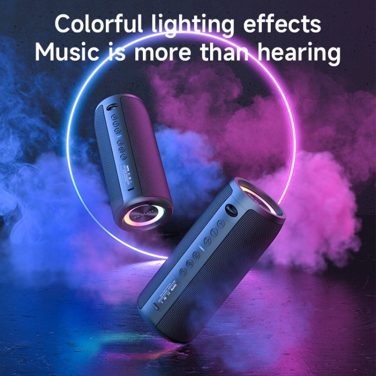 Zealot S51 Pro Shocking Bass Bluetooth Speaker with Colorful Light(Blue) - free shipping - PMC Jewellery - Order now!