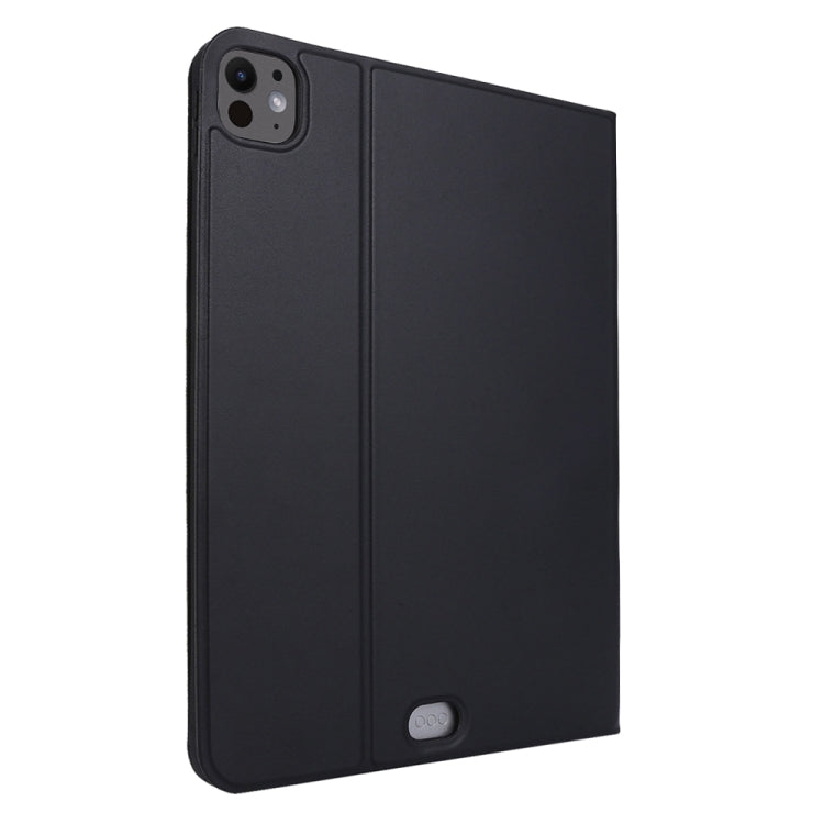 For iPad Pro 13 2024 Stretch Voltage Plain Leather Smart Tablet Case(Black) - iPad Pro 13 2024 Cases by PMC TechLife | Online Shopping South Africa | PMC TechLife | Buy Now Pay Later Mobicred