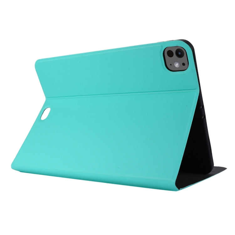 For iPad Pro 13 2024 Stretch Voltage Plain Leather Smart Tablet Case(Green) - iPad Pro 13 2024 Cases by PMC Jewellery | Online Shopping South Africa | PMC Jewellery | Buy Now Pay Later Mobicred